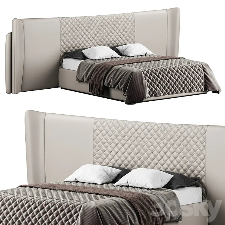 CHARLA XL BED by Luxxu 3DSMAX Model