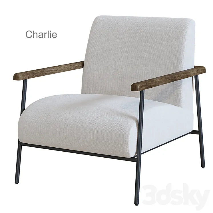 Charlie Tikamoon Armchair 3DSMAX Model