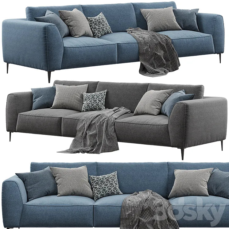 Chateau dAx - Dudy (3-seat fabric sofa) 3DSMAX Model