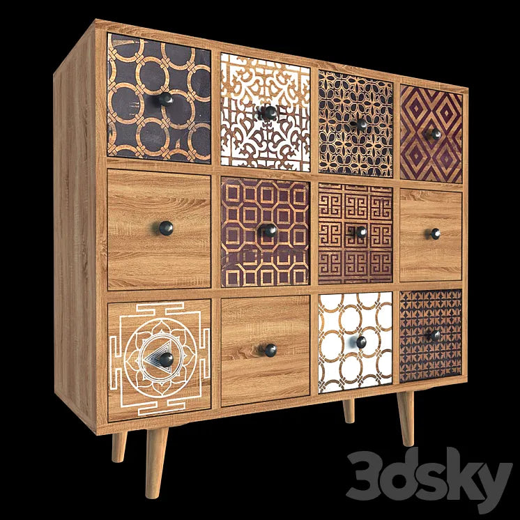Chest of drawers 2 3DSMAX Model