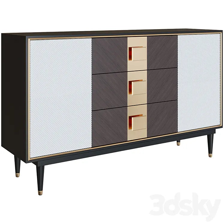 Chest of drawers Chapin Sideboard 3DSMAX Model