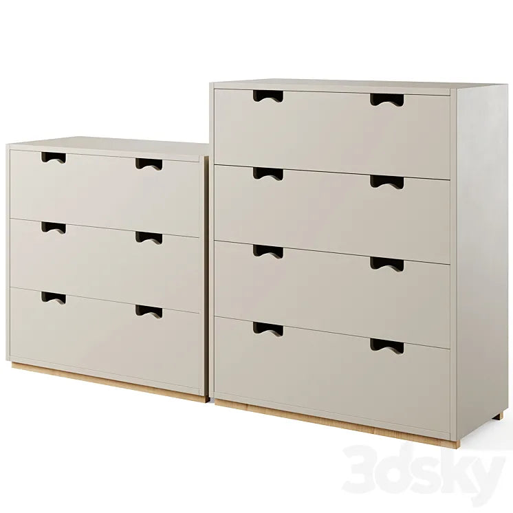 Chest of drawers SNOW A by Asplund 3DSMAX Model