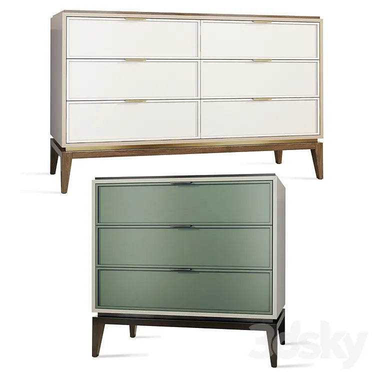 Chest of drawers Vermont. Dresser by Wooden Kors. 3DSMAX Model