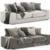 chill fabric 4 seater sofa 3DSMAX Model
