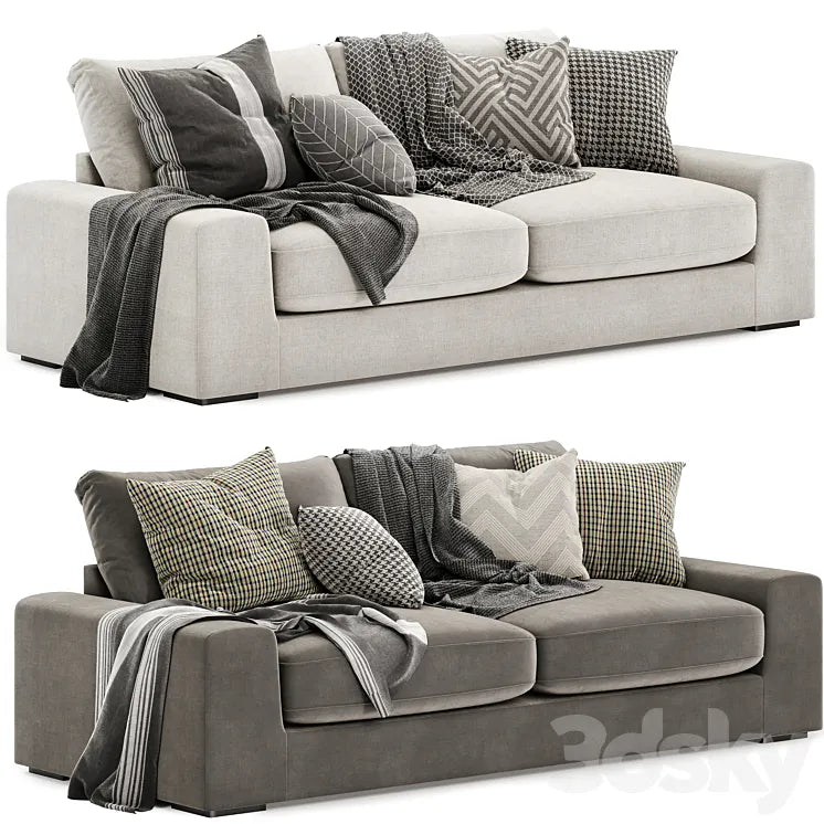 chill fabric 4 seater sofa 3DSMAX Model