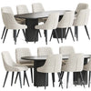 Chipman Chair Campbell Table Dining Set 3DSMAX Model