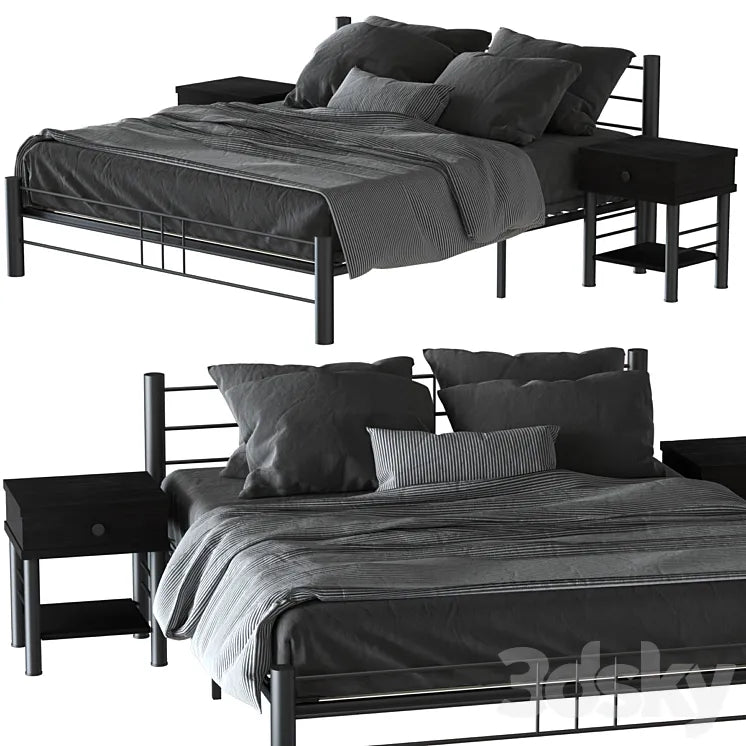Chris metal bed 3DSMAX Model