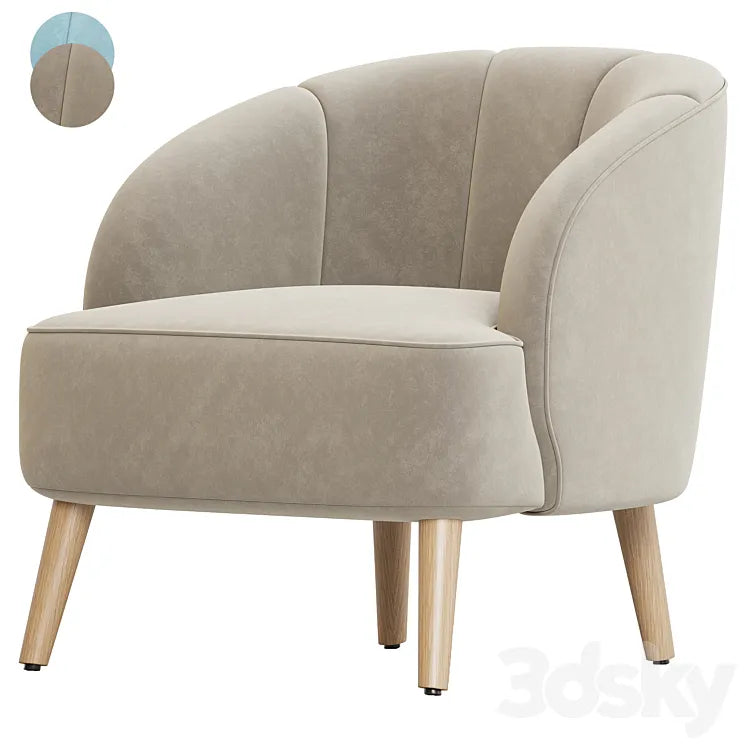 Chunaram Barrel Chair 3DSMAX Model