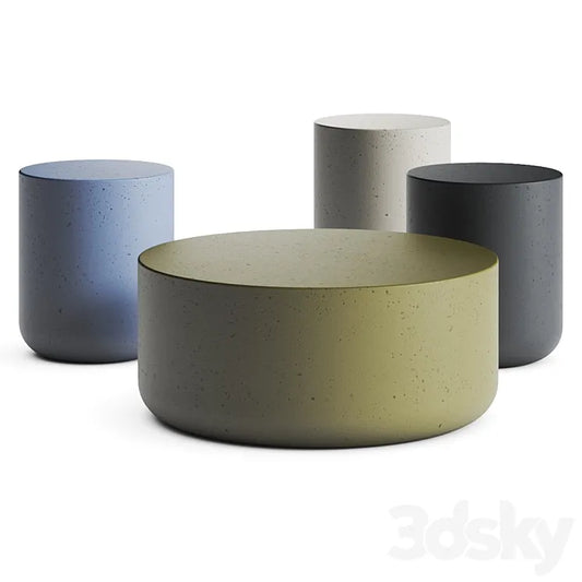 Cimento Zitella Coffee Tables 3DSMAX Model