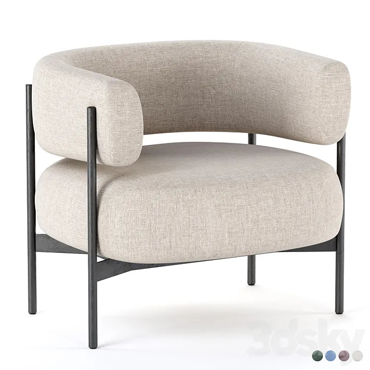 CINI Armchair By HC28 Cosmo 3DSMAX Model