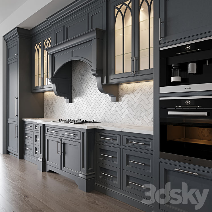 Classic kitchen 5 3DS Max Model