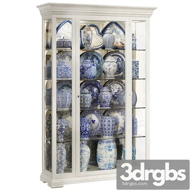 Classical display cabinet 3D Model Free