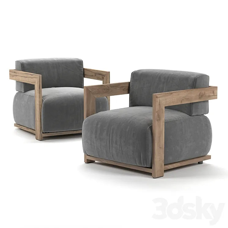 Claud Open Air sofa by Meridiani 3DSMAX Model