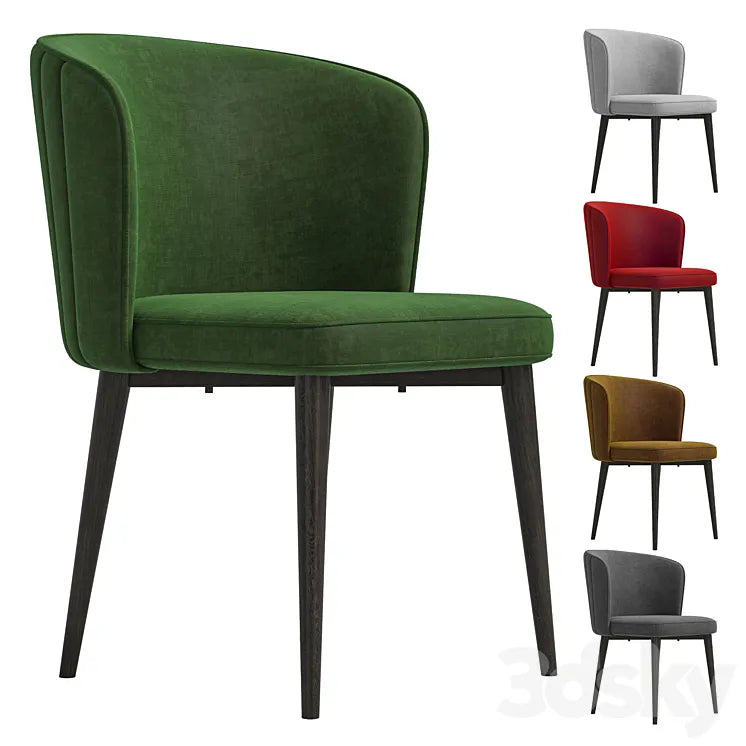 CLAUDE FABRIC DINING CHAIR 3DSMAX Model