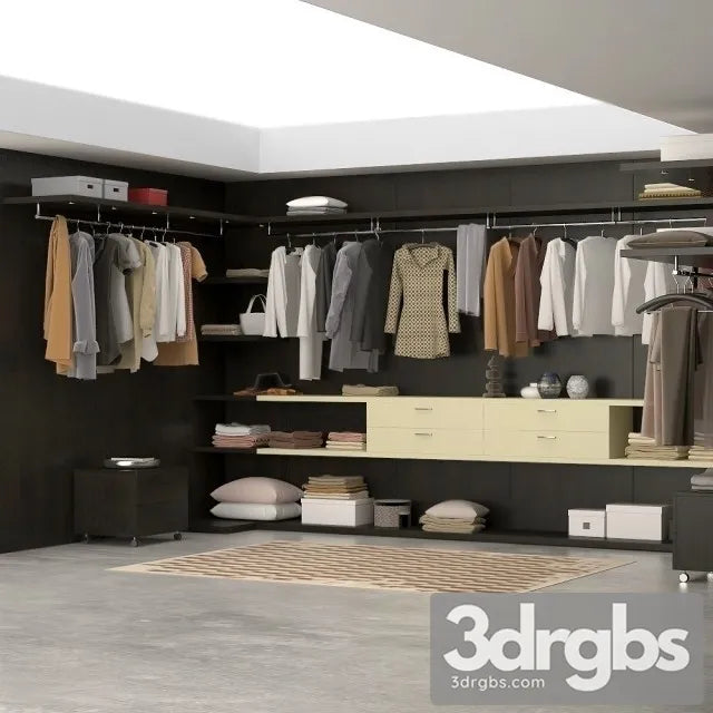 Clothes Gapderob Md house 3D Model Free