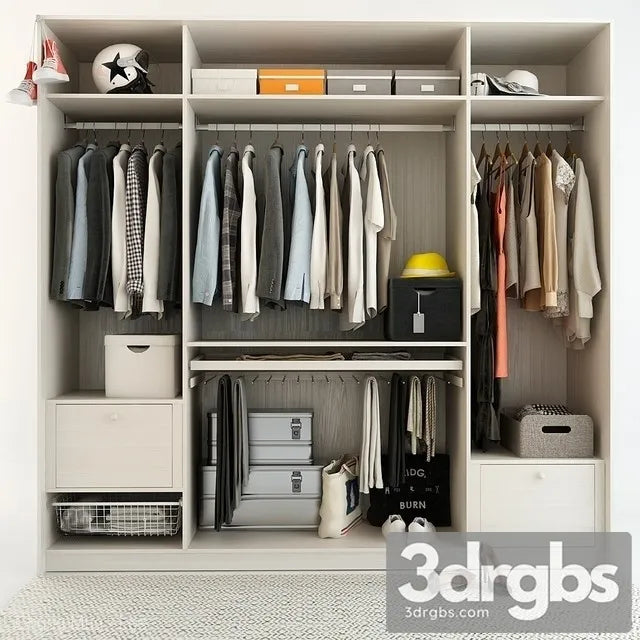 Clothes Wardrobe 07 3D Model Free