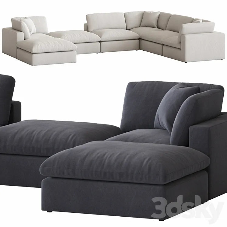 Coco Republic Dune Modular Sofa 3DSMAX Model