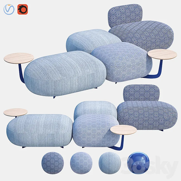 CODE OUT Poufs 3DSMAX Model