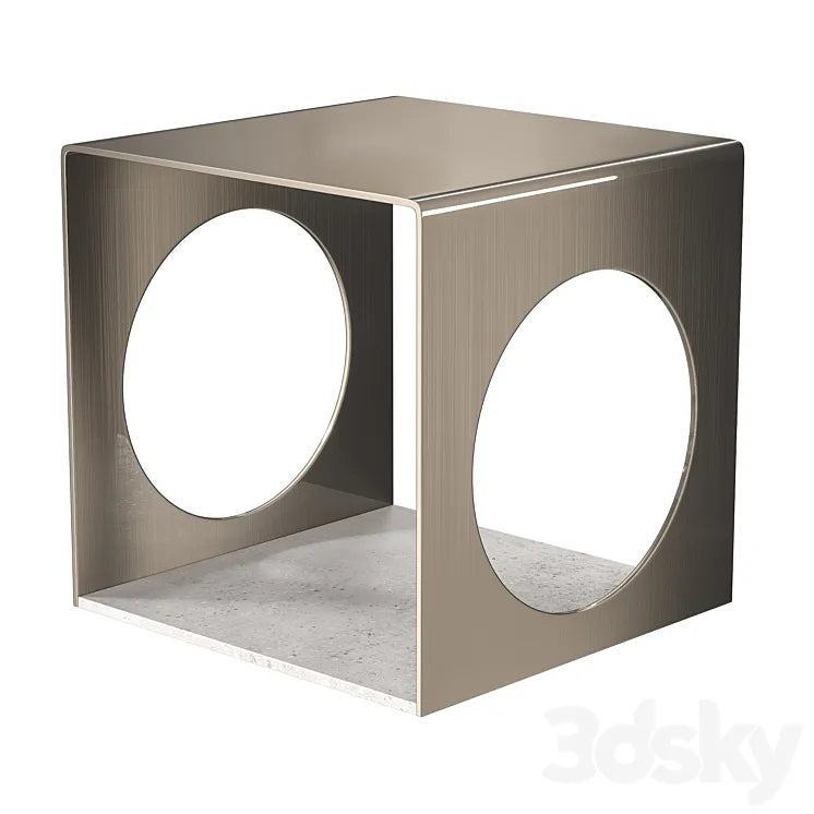 Coffee table Cube Circle 3DSMAX Model