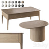 Coffee table Ellipse Type 14 colors 3DSMAX Model