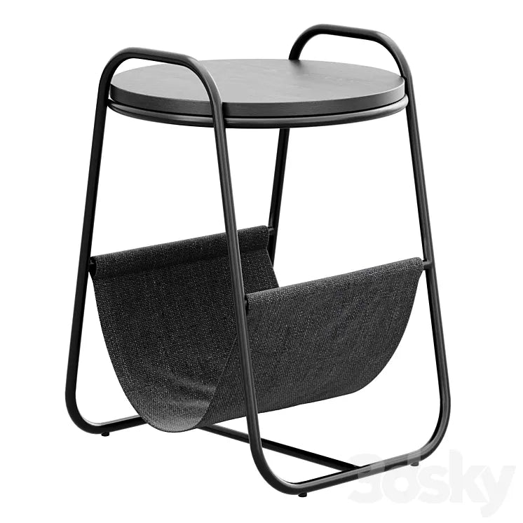 Coffee table with fabric storage 3DSMAX Model