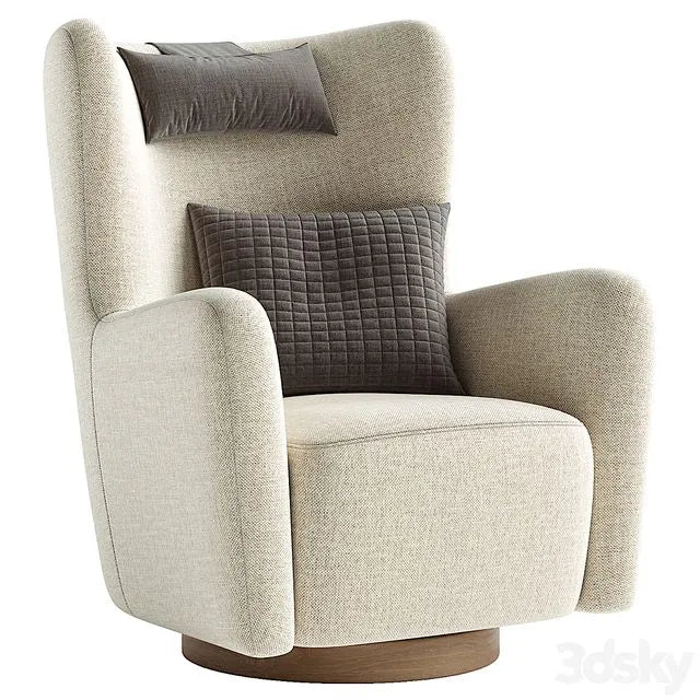 Colette Swivel Armchair by Castlery 3dsMax Model