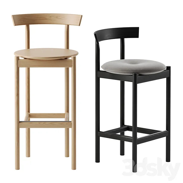 Comma Barstool by Herman Miller 3DSMAX Model