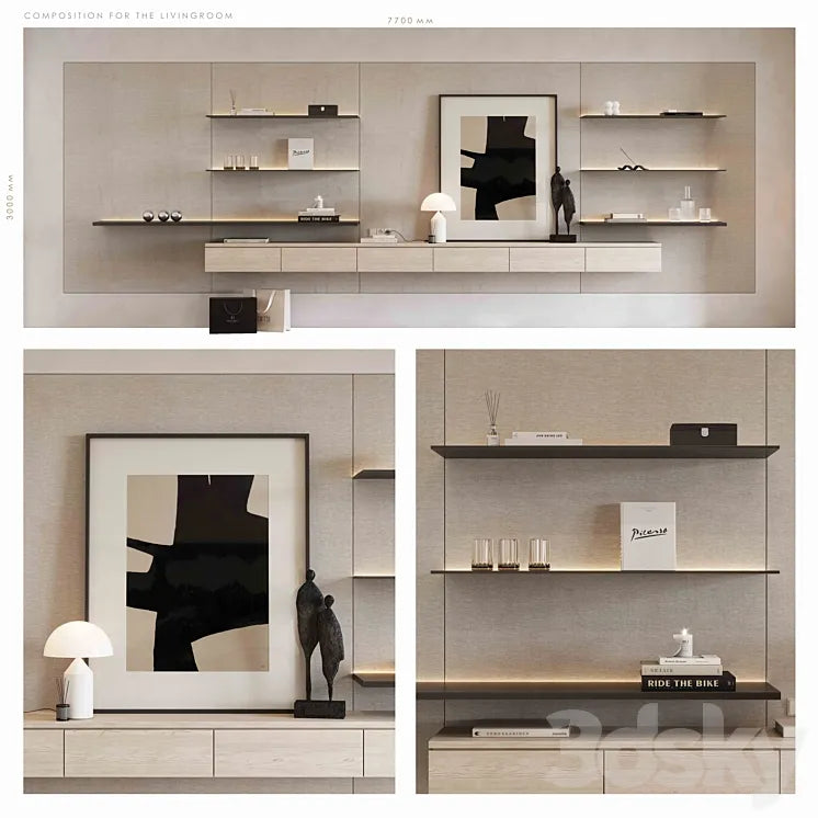 COMPOSITION FOR THE LIVINGROOM 3DSMAX Model