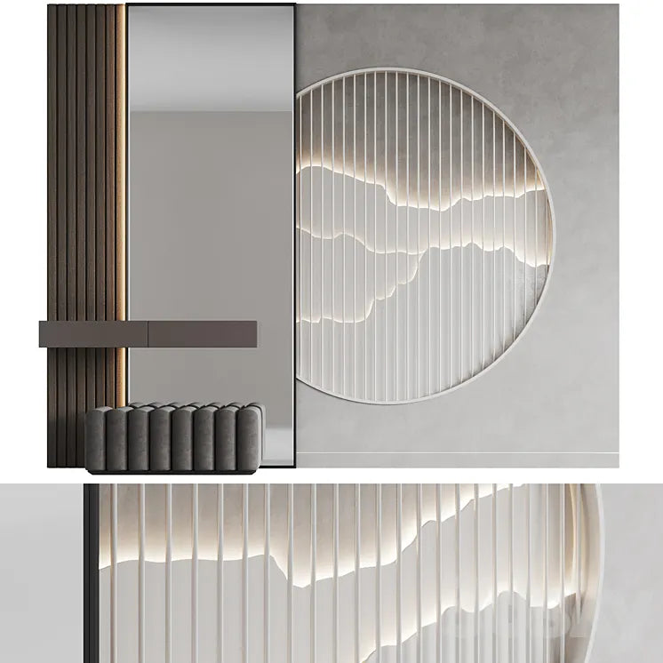 Composition in the entrance hall Mountains 3DSMAX Model
