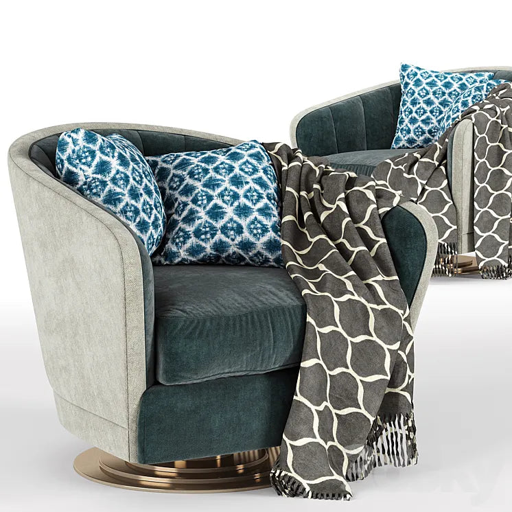 Concentric Swivel Caracole chair 3DSMAX Model