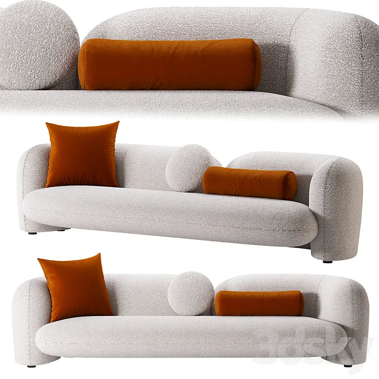 Contemporary Three Seater Sofa by Hessentia 3DSMAX Model