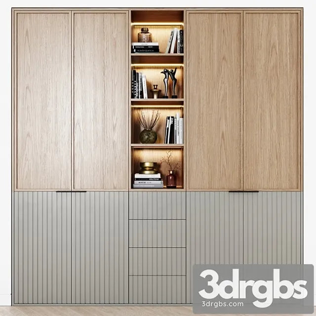 Contemporary wardrobes 37 3D Model Free