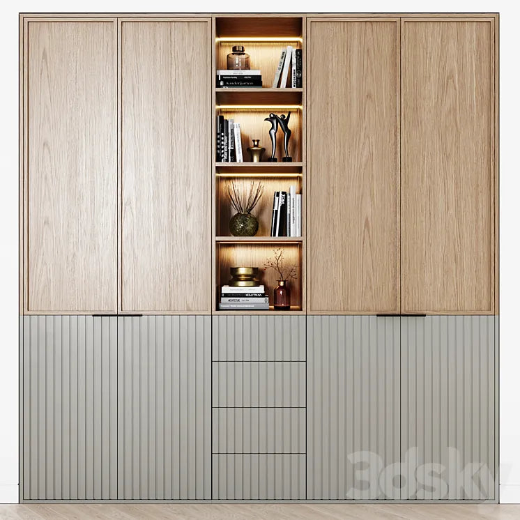 Contemporary wardrobes 37 3DSMAX Model