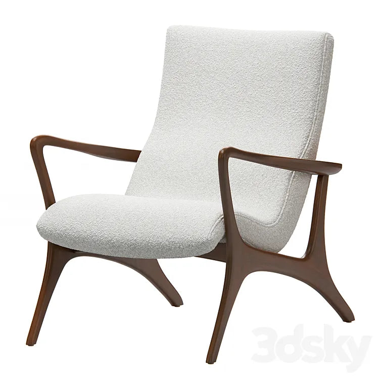 Contour Low Back Lounge Chair by Vladimir Kagan 3DSMAX Model