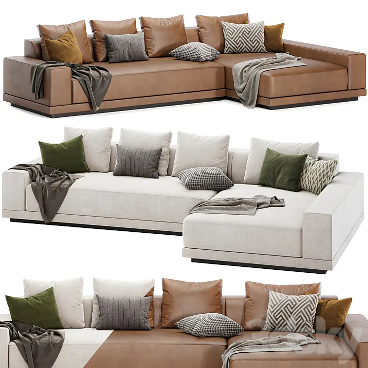 Cortona Sofa Chaise Sectional 3DSMAX Model