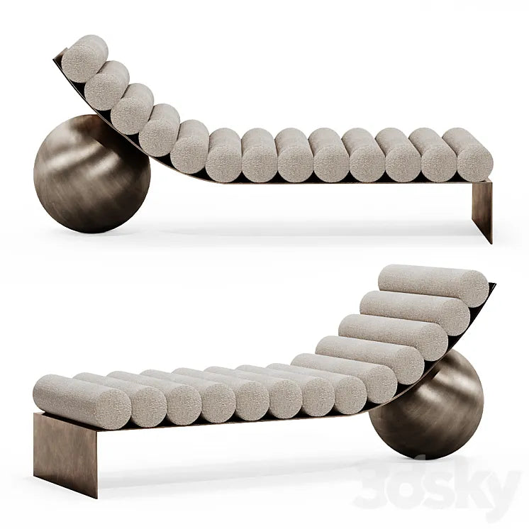 Couch / Anna Karlin - Curved chaise 3DSMAX Model
