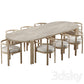 Cove Teak Dining Chair and Table-Harbour 3ds Max
