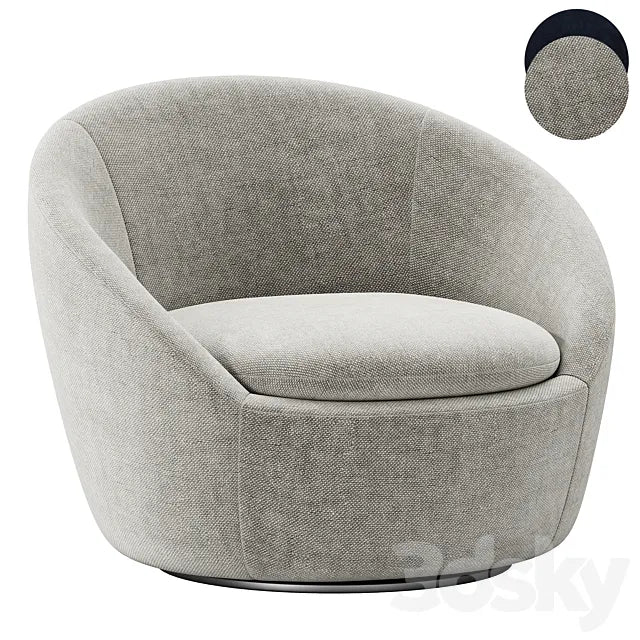 Cozy Swivel Chair By westelm 3ds Max
