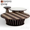 CPRN Homood Dragonfly coffee tables 3DSMAX Model