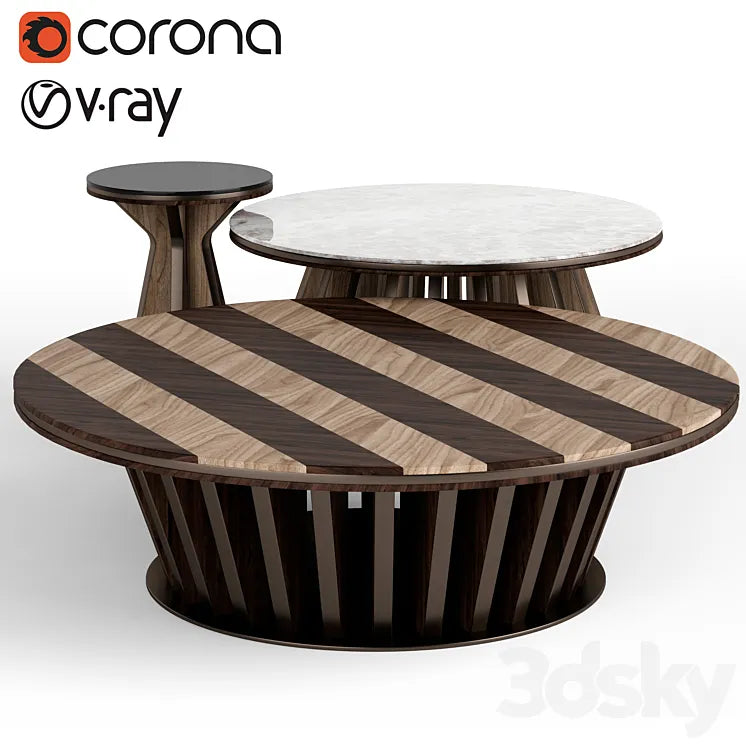 CPRN Homood Dragonfly coffee tables 3DSMAX Model