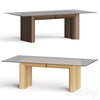 Crate and Barrel Emma Wood and Glass-Top Dining Table 3DSMAX Model