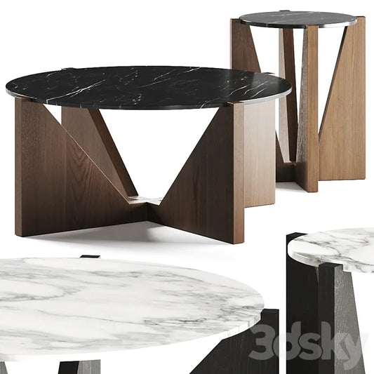 Crate and Barrel Miro Coffee Tables 3DSMAX Model