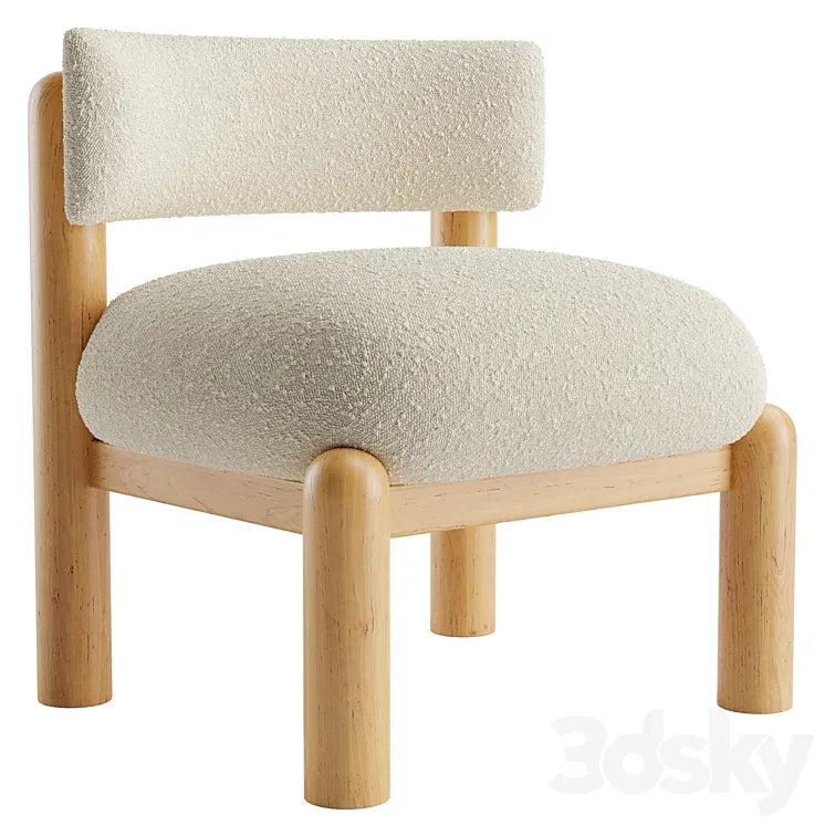 Crate & Barrel Harper Fabric Accent Chair 3DSMAX Model