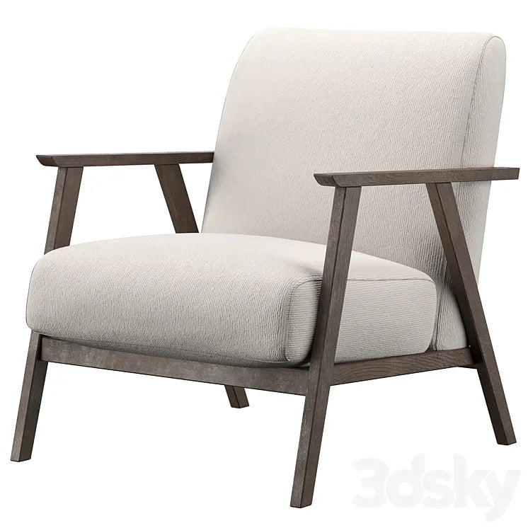 Cream armchair 3DSMAX Model