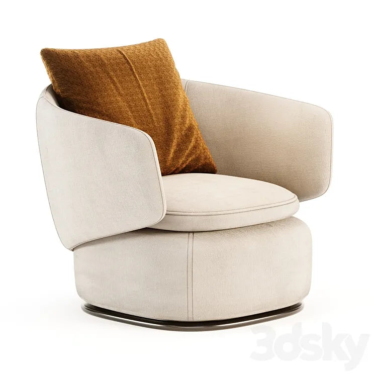 Crescent Swivel Chair 3DSMAX Model