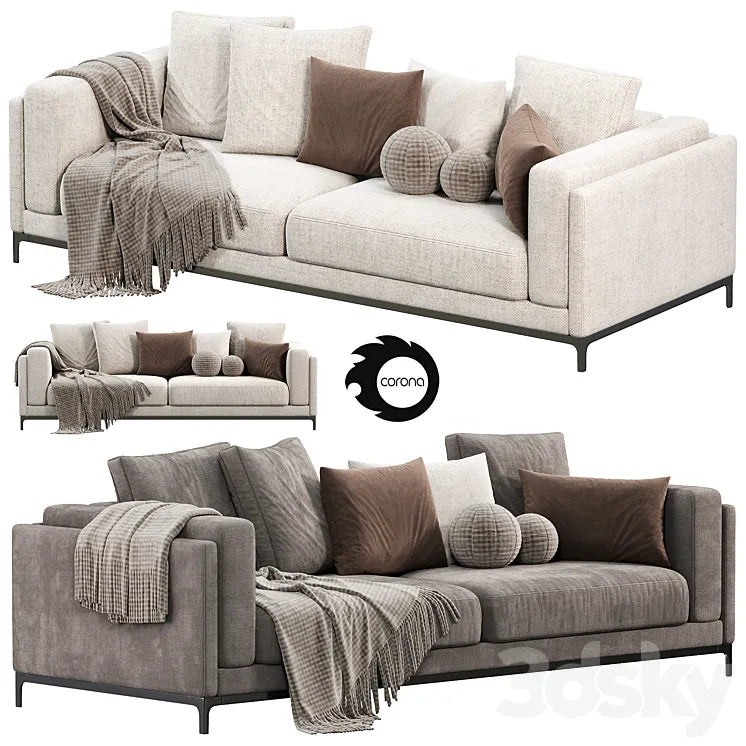 CTS SALOTTI Time Sofa sofas 3DSMAX Model