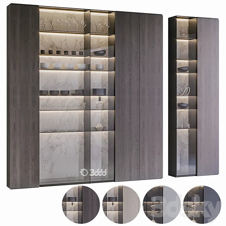 Cupboard Set 16 / Corona Renderer 3DSMAX Model