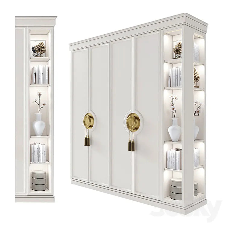 Cupboard with shelves 4 3DSMAX Model