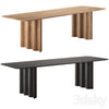 CURTAIN | Rectangular table by ZEITRAUM 3DSMAX Model
