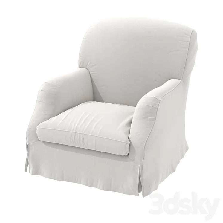 Custom made slipcovered chair 3DSMAX Model